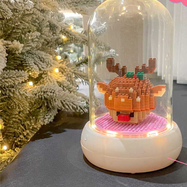 Christmas Series Small Particle Assembling Building Blocks Toys Puzzle Ornaments