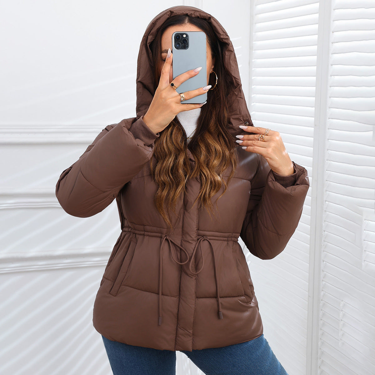Women Puffer Coat Cotton-padded Jacket Cotton-padded