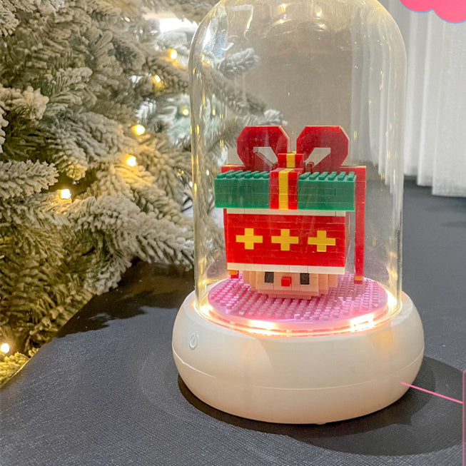 Christmas Series Small Particle Assembling Building Blocks Toys  Puzzle Ornaments