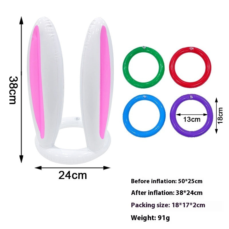 Christmas Inflatable Toys Antlers Head Ferrule Elk Horn Antlers Headband Throwing Ring Ferrule Inflatable Crutch