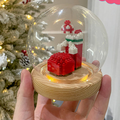 Christmas Series Small Particle Assembling Building Blocks Toys  Puzzle Ornaments