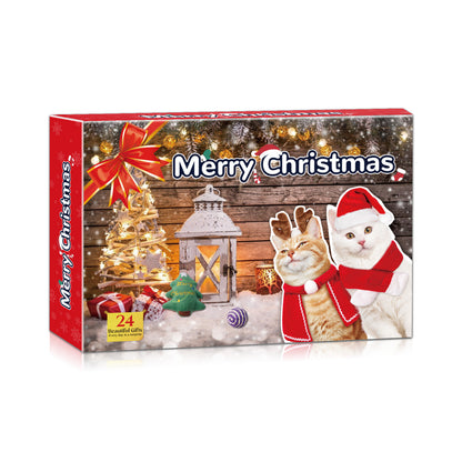 Christmas Blind Box Calendar24 Grid Countdown Cat Toys