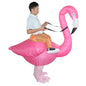Creative toys Halloween Christmas Flamingo cosplay dress up inflatable suit party spoof costume props