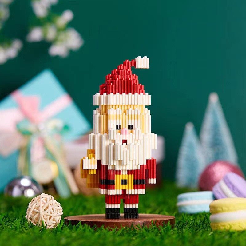 Christmas Tree Elderly Reindeer Ice Man Small Particle Assembly Educational Toys