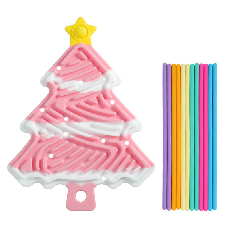 Christmas Tree Decompression Plate Space Sensory Children's Educational Toys