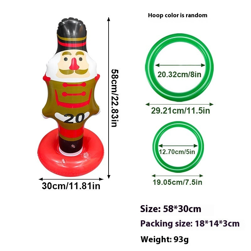 Christmas Inflatable Toys Antlers Head Ferrule Elk Horn Antlers Headband Throwing Ring Ferrule Inflatable Crutch