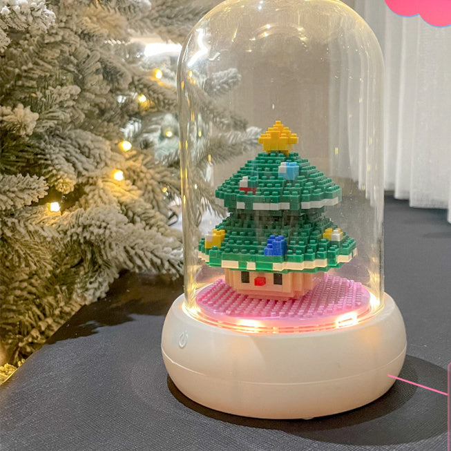 Christmas Series Small Particle Assembling Building Blocks Toys  Puzzle Ornaments