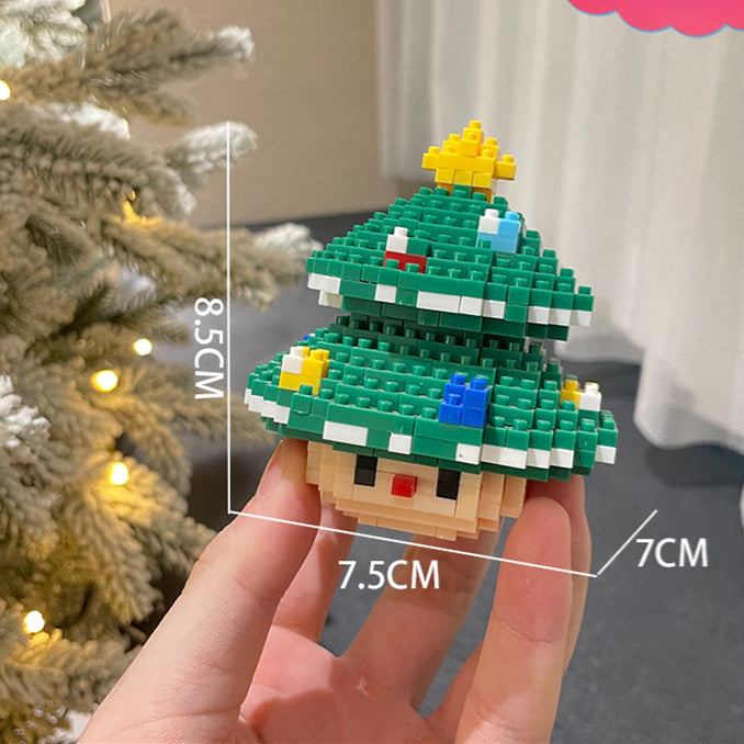 Christmas Series Small Particle Assembling Building Blocks Toys  Puzzle Ornaments