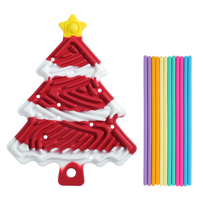 Christmas Tree Decompression Plate Space Sensory Children's Educational Toys
