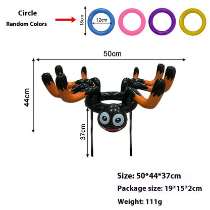 Christmas Inflatable Toys Antlers Head Ferrule Elk Horn Antlers Headband Throwing Ring Ferrule Inflatable Crutch