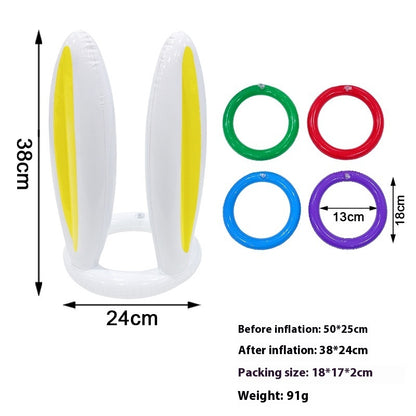 Christmas Inflatable Toys Antlers Head Ferrule Elk Horn Antlers Headband Throwing Ring Ferrule Inflatable Crutch