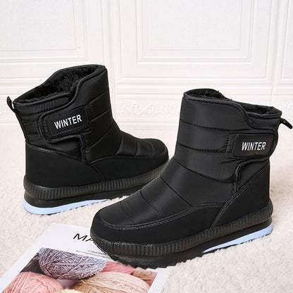 Snow Boots Fleece-lined Warm High-top Cotton-padded Shoes Thickened Casual Men&#039;s And Women&#039;s Boots Cotton-padded Shoes