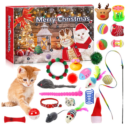 Christmas Blind Box Calendar24 Grid Countdown Cat Toys