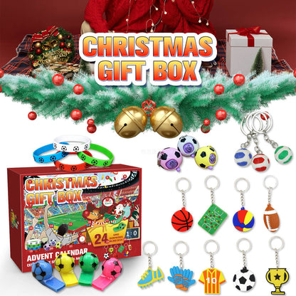 World Cup Football Toys Advent Calendar 24 Grid Countdown Blind Box Christmas Children's Football Toys