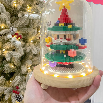 Christmas Series Small Particle Assembling Building Blocks Toys  Puzzle Ornaments