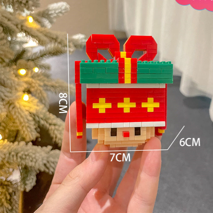 Christmas Series Small Particle Assembling Building Blocks Toys  Puzzle Ornaments