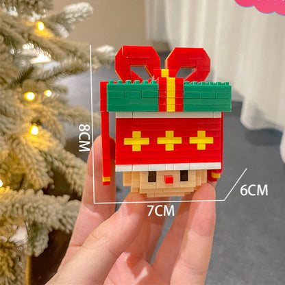 Christmas Series Small Particle Assembling Building Blocks Toys  Puzzle Ornaments