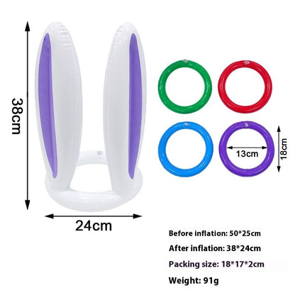 Christmas Inflatable Toys Antlers Head Ferrule Elk Horn Antlers Headband Throwing Ring Ferrule Inflatable Crutch