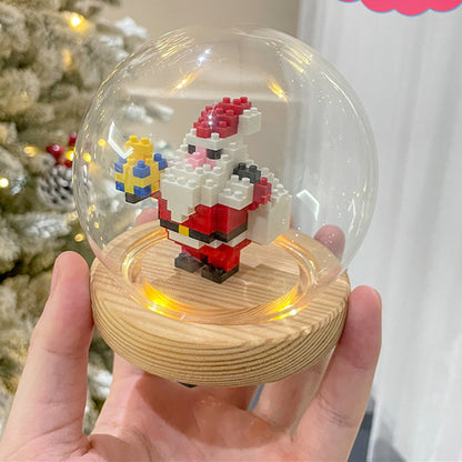 Christmas Series Small Particle Assembling Building Blocks Toys  Puzzle Ornaments