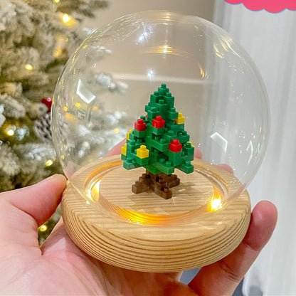 Christmas Series Small Particle Assembling Building Blocks Toys  Puzzle Ornaments