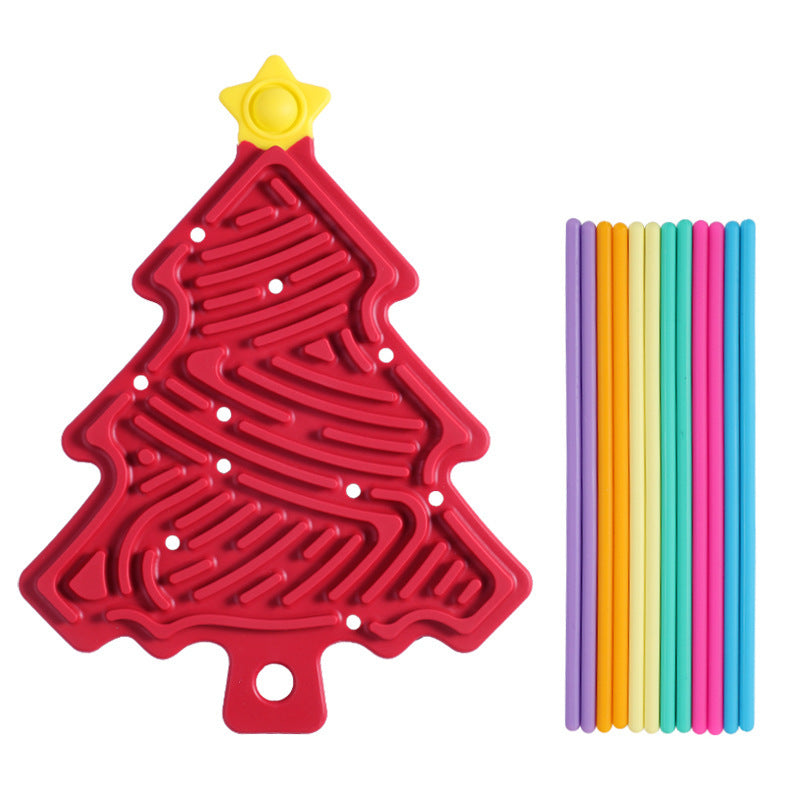 Christmas Tree Decompression Plate Space Sensory Children's Educational Toys