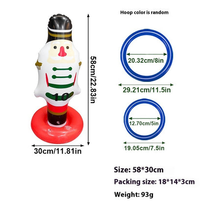 Christmas Inflatable Toys Antlers Head Ferrule Elk Horn Antlers Headband Throwing Ring Ferrule Inflatable Crutch