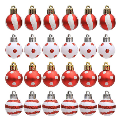 Mini Painted Christmas Ball 3 Cm24PCS Christmas Gift Gift Gift