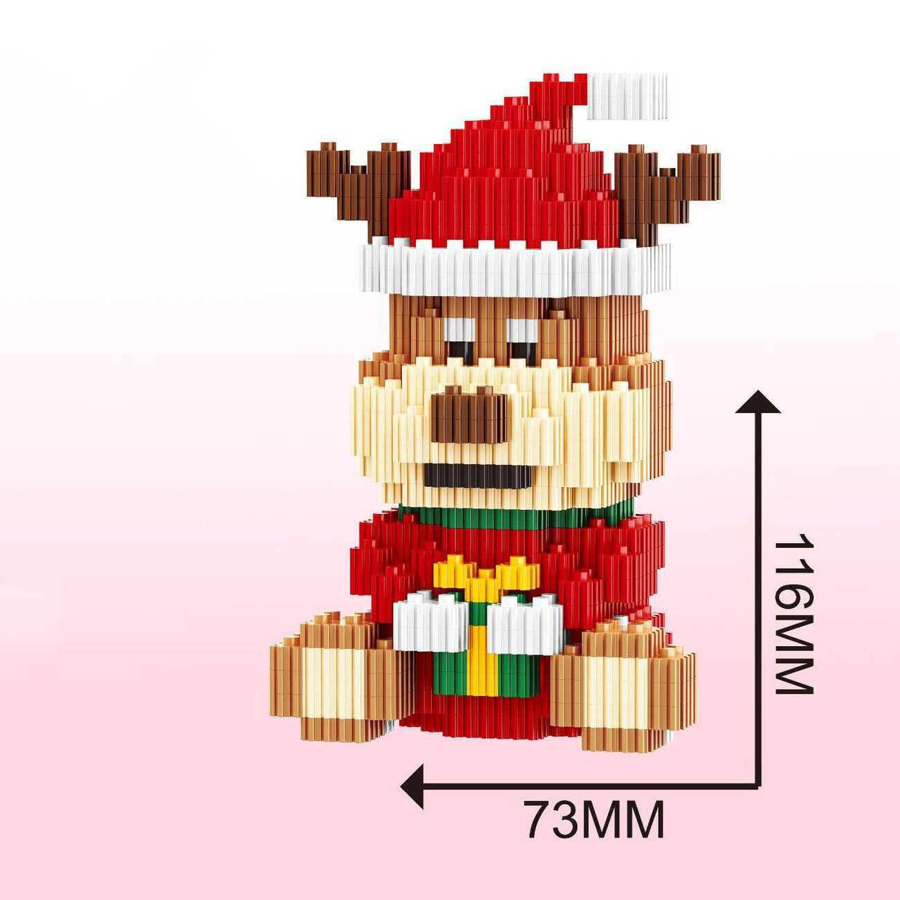 Christmas Tree Elderly Reindeer Ice Man Small Particle Assembly Educational Toys